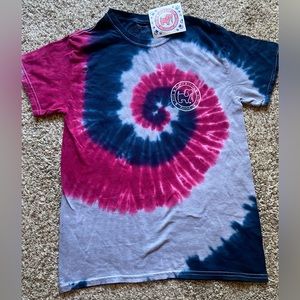 NWT Puppie Love tie dye T-shirt. Womens size small